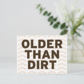 Ältere als Dirt Postkarte (Stehend Vorderseite)