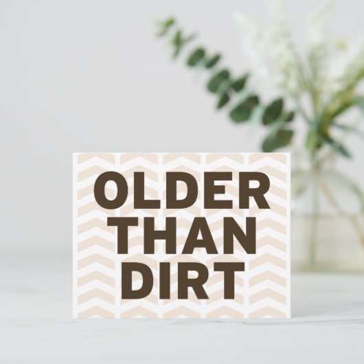 Ältere als Dirt Postkarte (Stehend Vorderseite)
