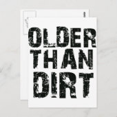 Ältere als Schmutz Postkarte (Vorne/Hinten)