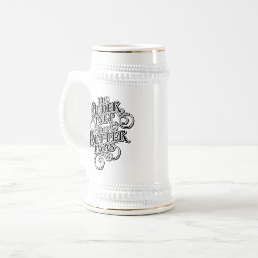 Ältere besser bierglas (Vorderseite Links)