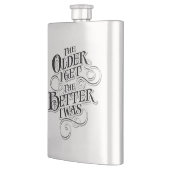 Ältere bessere Flasche Flachmann (Links)