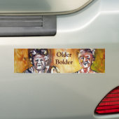 Ältere Bolder Damen Autoaufkleber (Auf Auto)