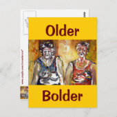 Ältere Bolder Damen Postkarte (Vorne/Hinten)
