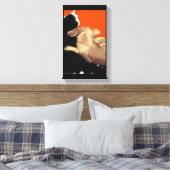 Ältere Chihuahua an das Abendessen erinnern Leinwanddruck (Insitu (Schlafzimmer))