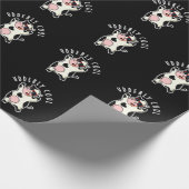 Ältere Coole Funny Cow Pub Dark BG Geschenkpapier (Ecke)