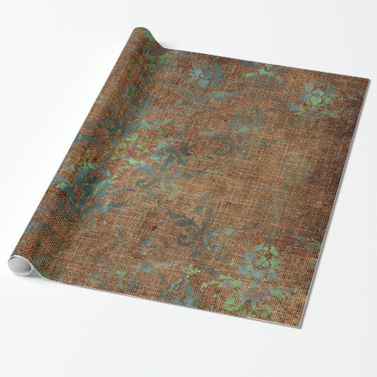 Ältere Damaskettextur Geschenkpapier (Ungerollt)