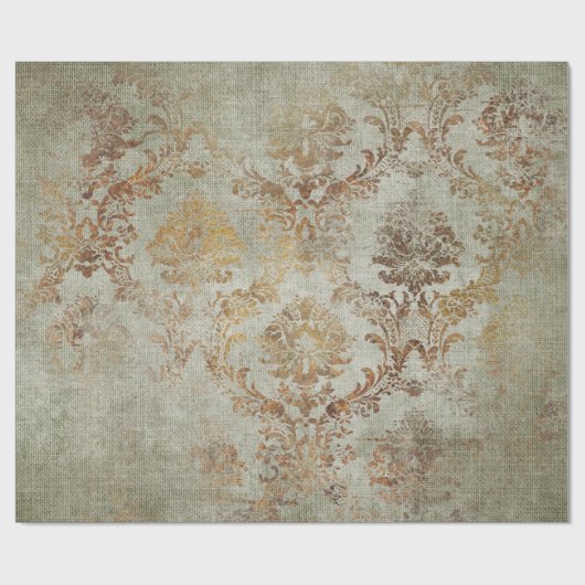 Ältere Damaskettextur Geschenkpapier (Flach)