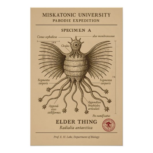 Ältere Dinge - Pabodie Expedition, Miskato Poster (Vorderseite)