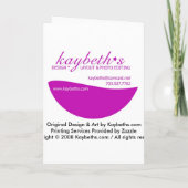 Ältere Einladung (Rückseite)