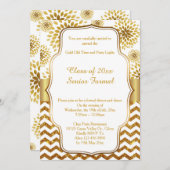 Ältere formale Klasse 2017 des Abschlussballs Einladung (Vorne/Hinten)