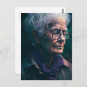 Ältere Frau Postkarte (Vorne/Hinten)