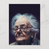 Ältere Frau Postkarte (Vorderseite)