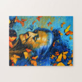 Ältere Frauen mit Schmetterlingen Puzzle (Horizontal)