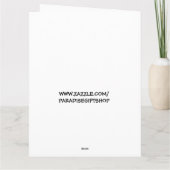 ÄLTERE, FUNNY BIRTHDAY Grußkarte Karte (Rückseite)