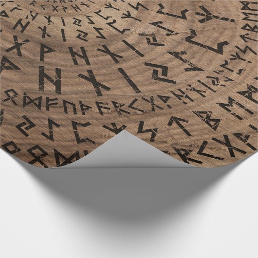 Ältere Futhark Rundschreiben-Zusammensetzung Geschenkpapier (Ecke)