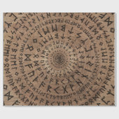 Ältere Futhark Rundschreiben-Zusammensetzung Geschenkpapier (Flach)