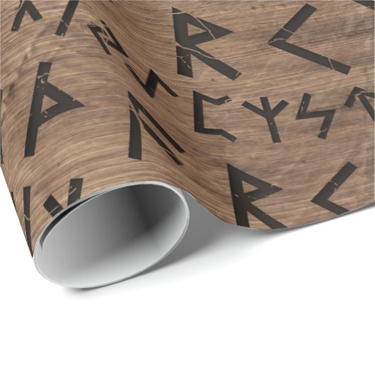 Ältere Futhark Rundschreiben-Zusammensetzung Geschenkpapier (Rolleneckpunkt)