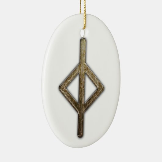 Ältere Futhark Rune Jera Keramik Ornament (Rechts)