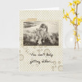 Ältere Geburt Karte (Gelbe Blume)