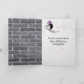 Ältere Geburtstage Golden Retriever Karte (Innenseite)