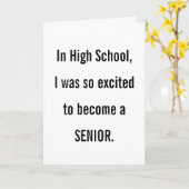 Ältere Geburtstagsfeier Spaß Karte (Gelbe Blume)