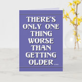 Ältere Geburtstagsfeier Spaß Karte (Gelbe Blume)