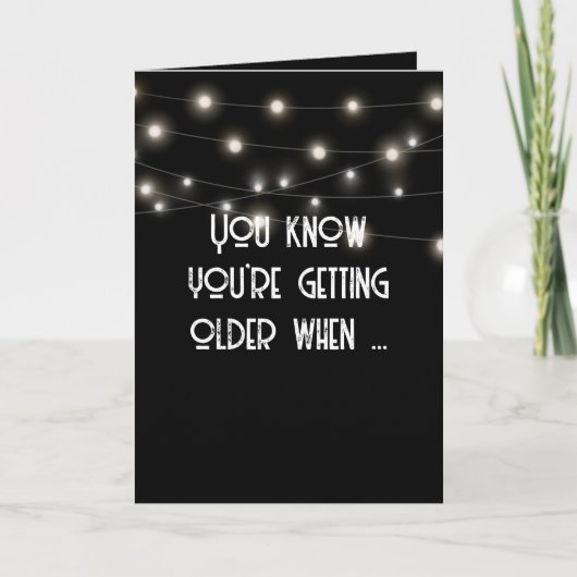 Ältere Geburtstagsfeier Spaß Karte (Vorderseite)