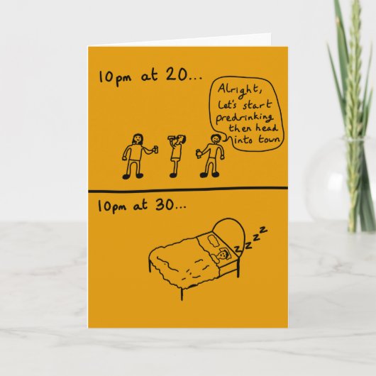 Ältere Geburtstagskarte Karte (Vorderseite)