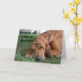 Ältere Geburtstagskarte wachsen Karte (Gelbe Blume)