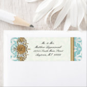 Ältere gestresste Damaske Golden Bling Look Hochze (Insitu)