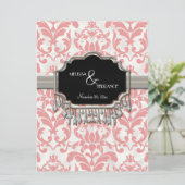 Ältere gestresste Damaskus Silberblende sehen Hoch Einladung (Stehend Vorderseite)