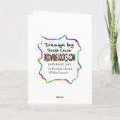 Ältere Hase auf Insel mit Rig Grußkarte Karte (Rückseite)