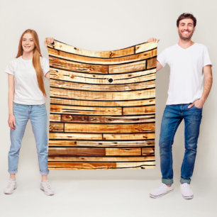 Ältere Holzstruktur Fleecedecke