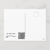 *~* Ältere Holztür AP49 QR Feiertagspostkarte (Rückseite)