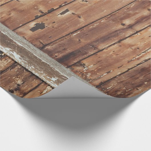 Ältere Holzzaun Geschenkpapier (Ecke)