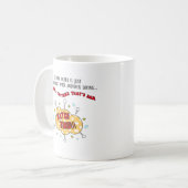 Ältere humorvolle Tasse (Vorderseite Links)