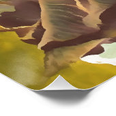 Ältere irische Frauenkraftlerin an einem Spinnrad Poster (Ecke)