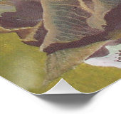 Ältere irische Frauenkraftlerin an einem Spinnrad Poster (Ecke)