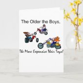 Ältere Jungen = teure Spielzeuge Karte (Gelbe Blume)