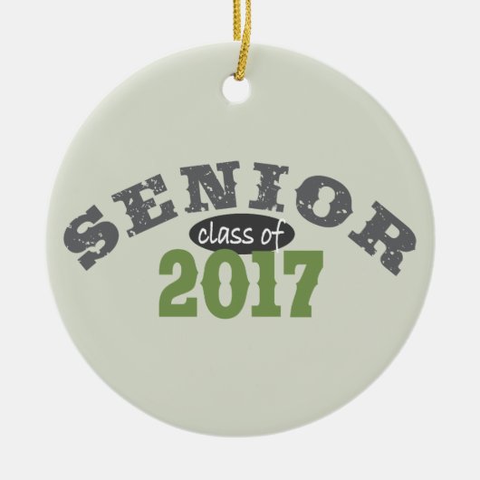 Ältere Klasse von Grün 2017 Keramikornament (Vorne)