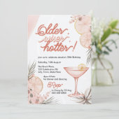 Ältere, klügere, heißer Pfirsichpfirsich Pink Cock Einladung (Stehend Vorderseite)