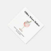 Ältere, klügere, heißere Geburtstagskarte Serviette (Ecke)