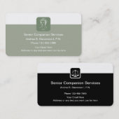 Ältere Krankenschwester-Sorgfalt Visitenkarte (Vorne/Hinten)