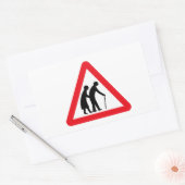 Ältere Menschen (1), Traffic Sign, UK Rechteckiger Aufkleber (Umschlag)