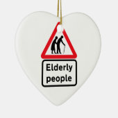 Ältere Menschen (2), Verkehrszeichen, Keramikornament (Rechts)