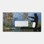 Ältere Menschen, die an der Ruhestandskasse arbeit Schreibtischunterlage (Tastatur & Maus)