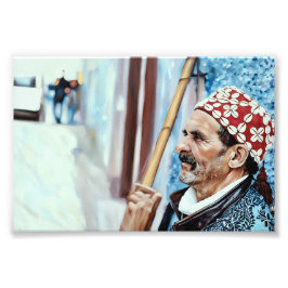 Ältere Menschen in traditioneller Kleidung, die Ho Fotodruck