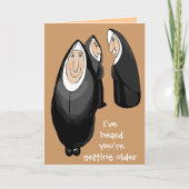 Ältere Menschen Karte (Vorderseite)