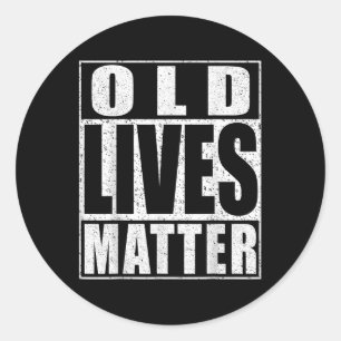 Ältere Menschen Senior Shirt _2 Runder Aufkleber