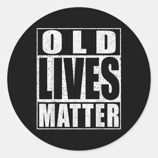 Ältere Menschen Senior Shirt _2 Runder Aufkleber (Vorderseite)